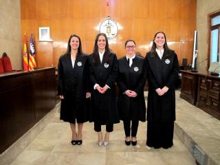 Cuatro nuevos letrados de la Administración de Justicia juran su cargo en el Tribunal Superior de Illes Balears